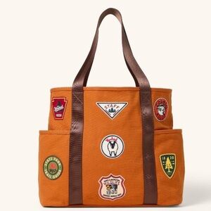 Large Patchwork Tote Bag - Woolrich x Target Burnt Orange